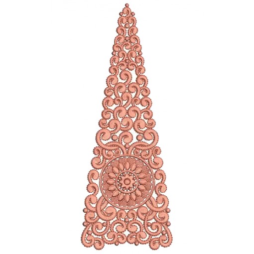 Curtain Embroidery Design 25267
