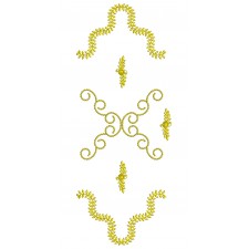 Curtain Embroidery Design 25277