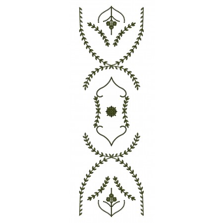 Curtain Embroidery Design 25311