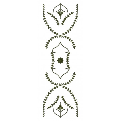 Curtain Embroidery Design 25311