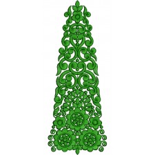 Curtain Kali Embroidery Design 25283