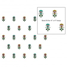 Floral All Over Embroidery Design Floral All Over Embroidery Design
