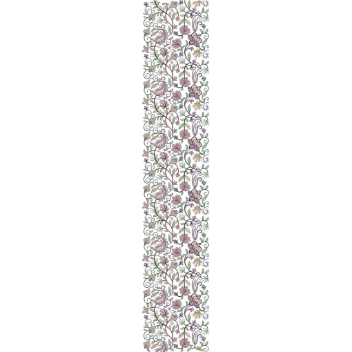 Kashmiri Shawl Chain Stitch Embroidery Design 25025
