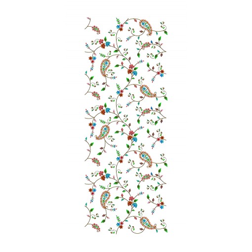Paisley All Over Embroidery For Blouse