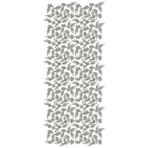 Scroll Allover Wall Design Flat With Cording Embroidery 24672