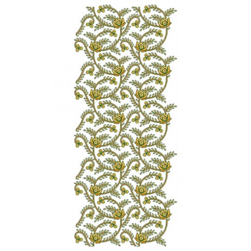 Small All Over Freebie Flat With Cording Embroidery Design 24674