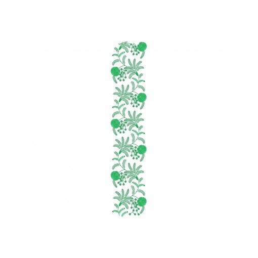 Spring All Over Embroidery Design