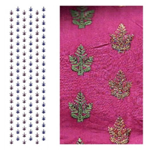 African Dress Embroidery Allover Design 14993