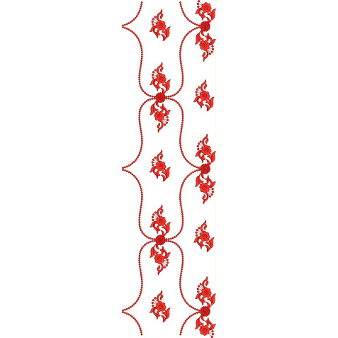 Curtain Allover Embroidery Design 25447