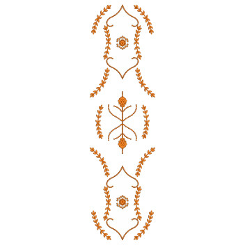Curtain Embroidery Design 25264