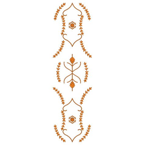 Curtain Embroidery Design 25264