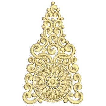 Curtain Embroidery Design 25266