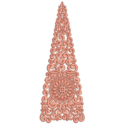 Curtain Embroidery Design 25267
