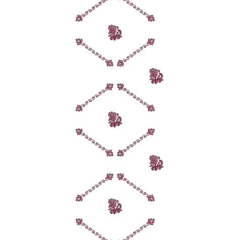Curtain Embroidery Design 25272