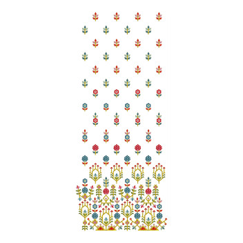 Daisy Flower Type Of Sequins Embroidery 24983