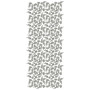 Scroll Allover Wall Design Flat With Cording Embroidery 24672
