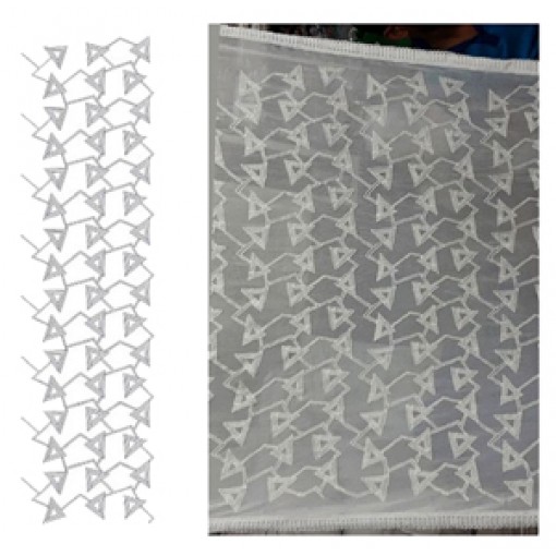 Triangle Chain Stitch All Over Design 23730