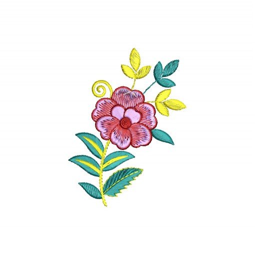 Charming Australian Floral Embroidery Design (4 Colors, 11.7cm x 8.7cm) Charming Australian Floral Embroidery Design (4 Colors, 11.7cm x 8.7cm)