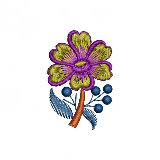 Delicate Swirling Red Flowers Embroidery Design (4 Colors, 5.3cm x 3.5cm) Delicate Swirling Red Flowers Embroidery Design (4 Colors, 5.3cm x 3.5cm)