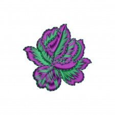 Delicate Two-Tone Rose Embroidery Design (2 Colors, 4.9cm x 5cm) Delicate Two-Tone Rose Embroidery Design (2 Colors, 4.9cm x 5cm)