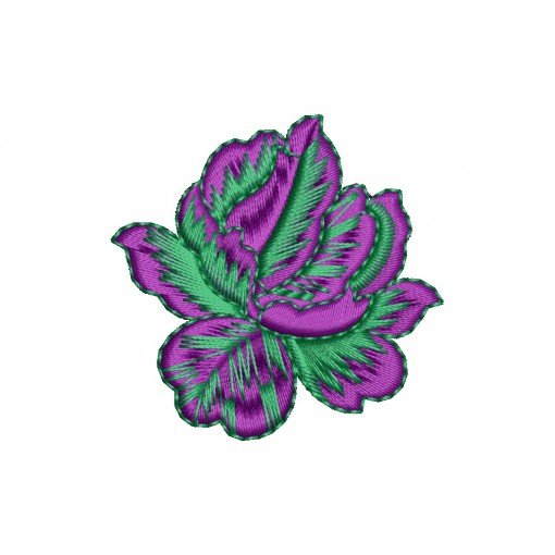 Delicate Two-Tone Rose Embroidery Design (2 Colors, 4.9cm x 5cm) Delicate Two-Tone Rose Embroidery Design (2 Colors, 4.9cm x 5cm)