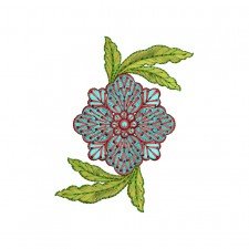 Vibrant Indian Floral Applique Embroidery Design (4 Colors, 12.8cm x 10cm) Vibrant Indian Floral Applique Embroidery Design (4 Colors, 12.8cm x 10cm)