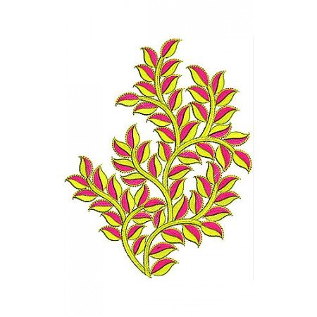 Botanical Leaves Embroidery Applique