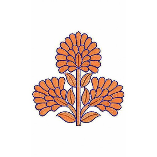 Two Color Floral Embroidery Designs Two Color Floral Embroidery Designs