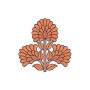Two Color Floral Embroidery Designs