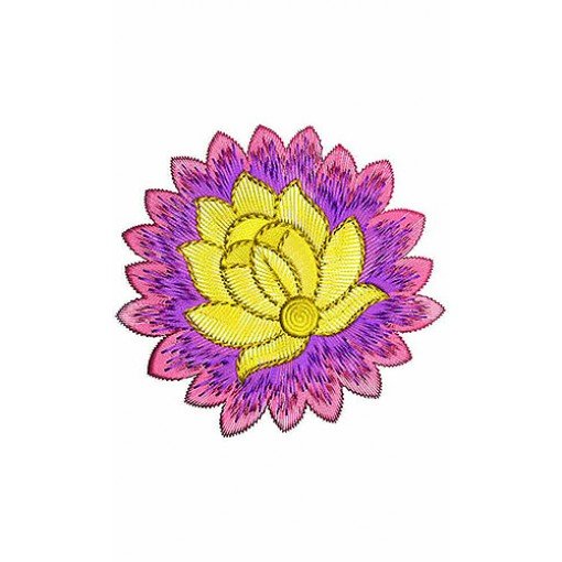 Shaded Floral Embroidery Design Shaded Floral Embroidery Design