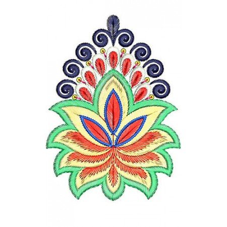 Saree Palaav Patch Embroidery Design