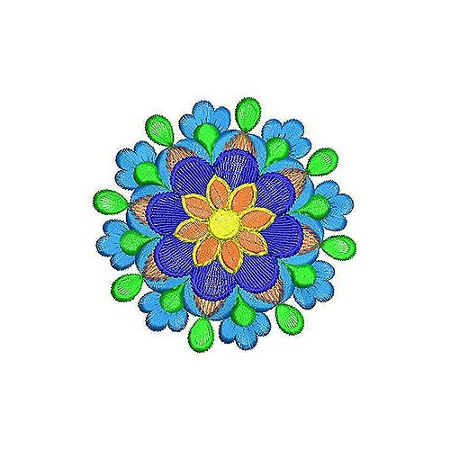 Floral Flat Embroidery Design