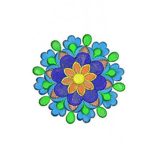 Floral Flat Embroidery Design Floral Flat Embroidery Design