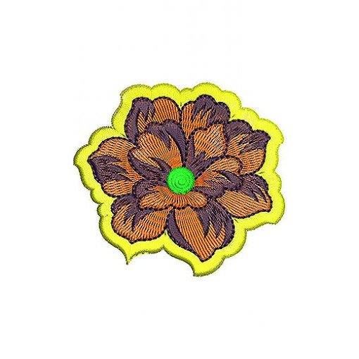 Tatami China-Rose Flora Applique Embroidery Design
