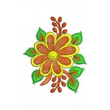 Japaneses Sheath Dress Applique Embroidery Design