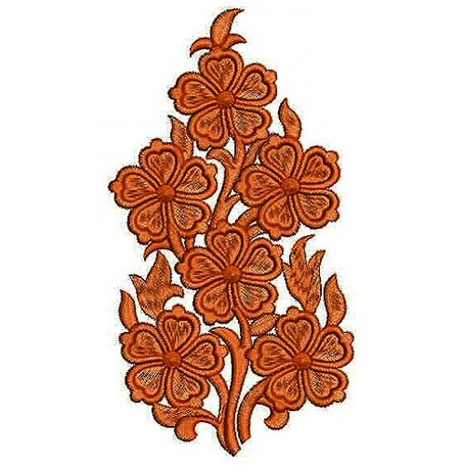 Mono Cotton Thread Applique Embroidery Design