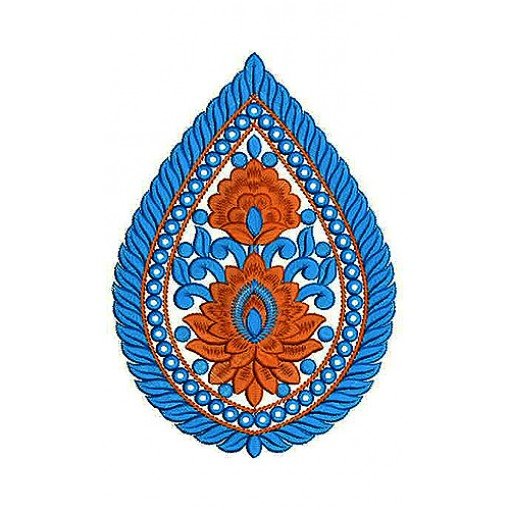 The Golden Thread Style Abaya Applique Embroidery Design