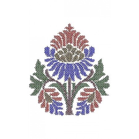 Cross Stitch Patch Embroidery Design