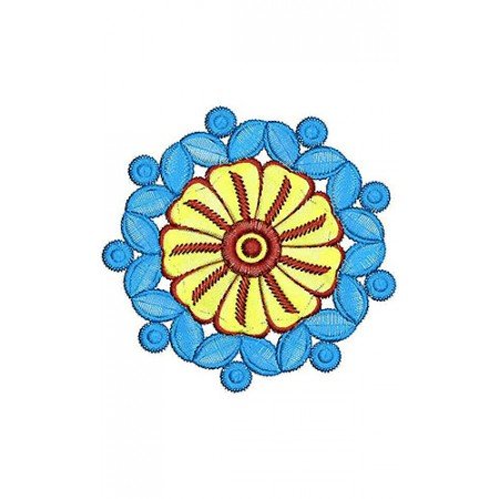 Circle Embroidery Applique Design