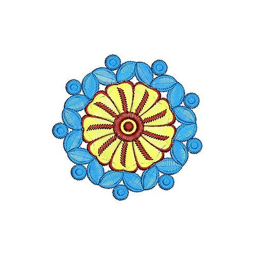 Circle Embroidery Applique Design