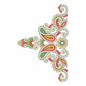 Motif Bridal Embroidery Adora Neck Yoke Jalabiya Galabiya