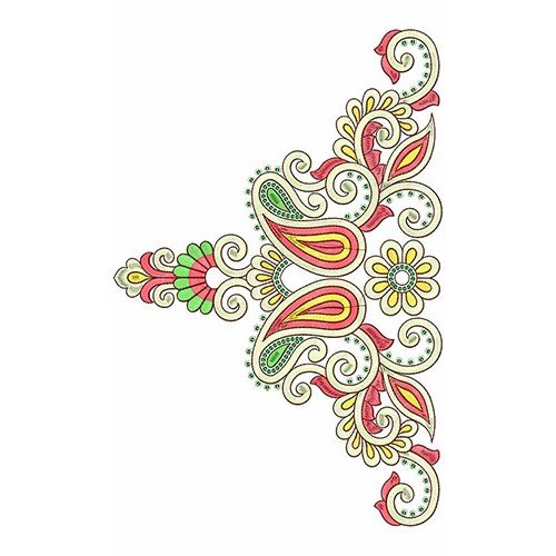 Motif Bridal Embroidery Adora Neck Yoke Jalabiya Galabiya