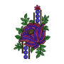 Creative Rose Patch Fashion Design 13413