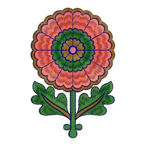 Suit Embroidery Design 13508