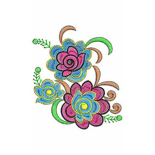 Floral Embroidery Design for Machine 1354