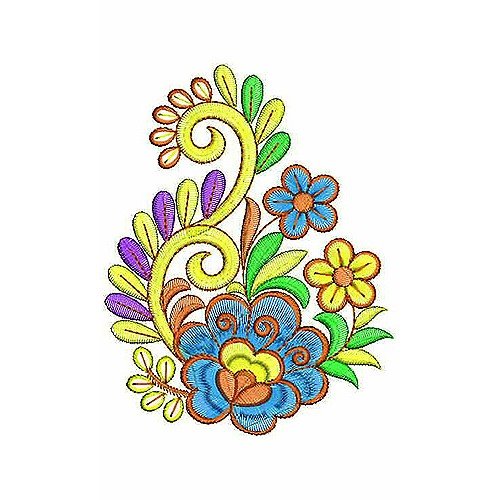 Colorful Embroidery Design 1364