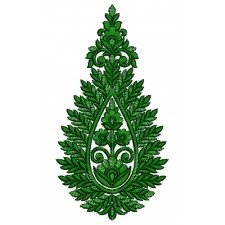 Ouargla Dress Embroidery Patch Design 14190