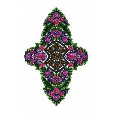Glamorous Clothing Patch Embroidery Design 14191