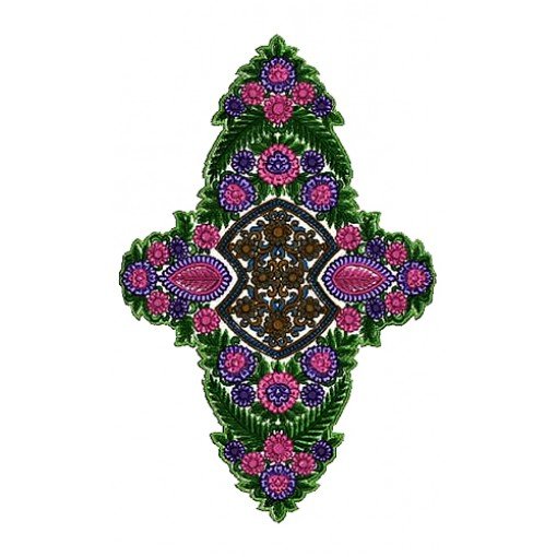 Glamorous Clothing Patch Embroidery Design 14191
