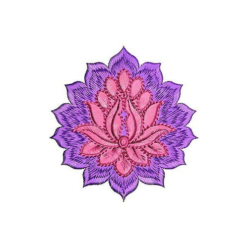 Lotus Embroidery Design 1420